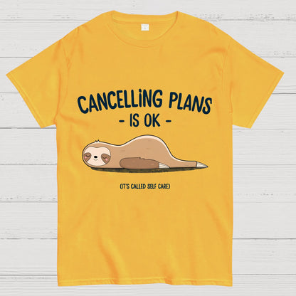 Cancelling Plans Is Ok Funny Nerdy T-Shirt