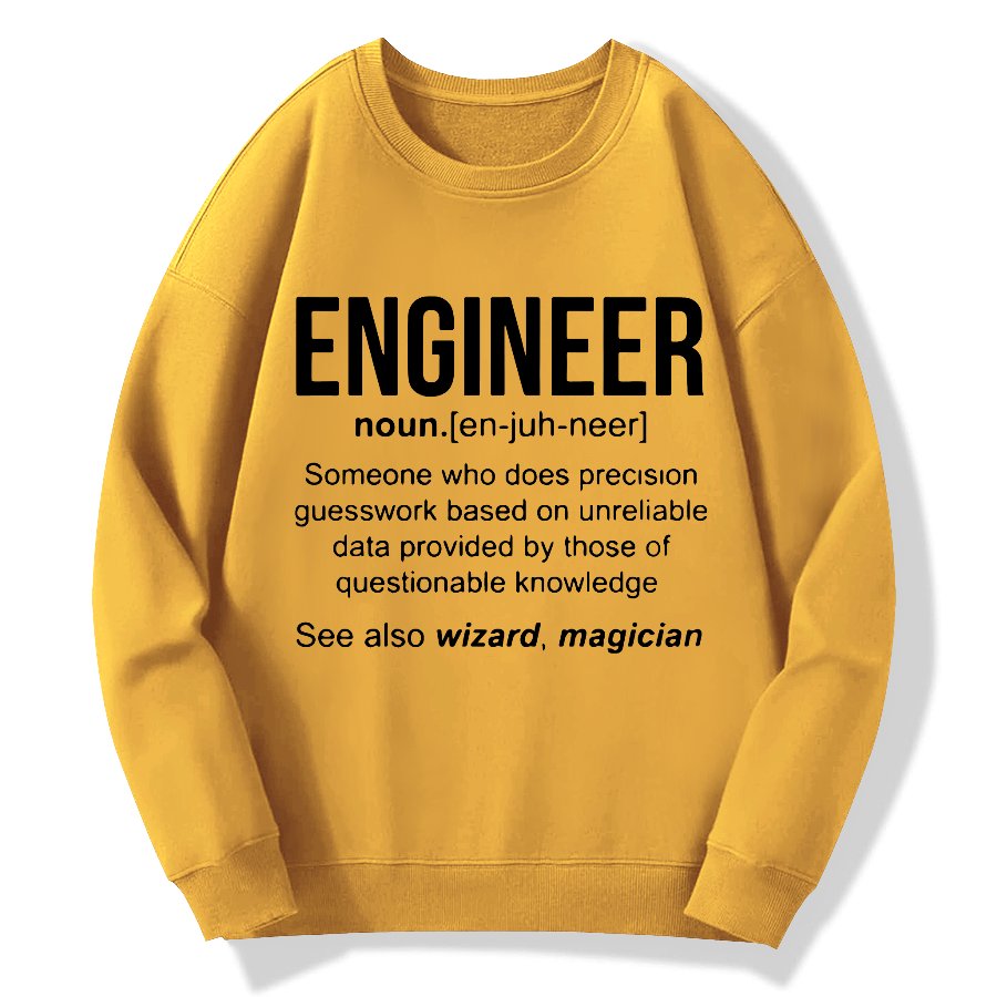 Engineer Geek Cotton Sweatshirt