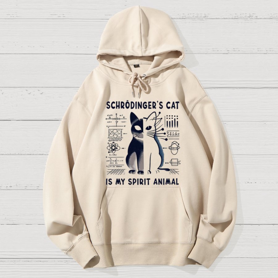 Schrodinger's Сat Science Geek Cotton Hoodie
