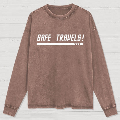 Red Shirt Traveler Washed Long Sleeve Tee