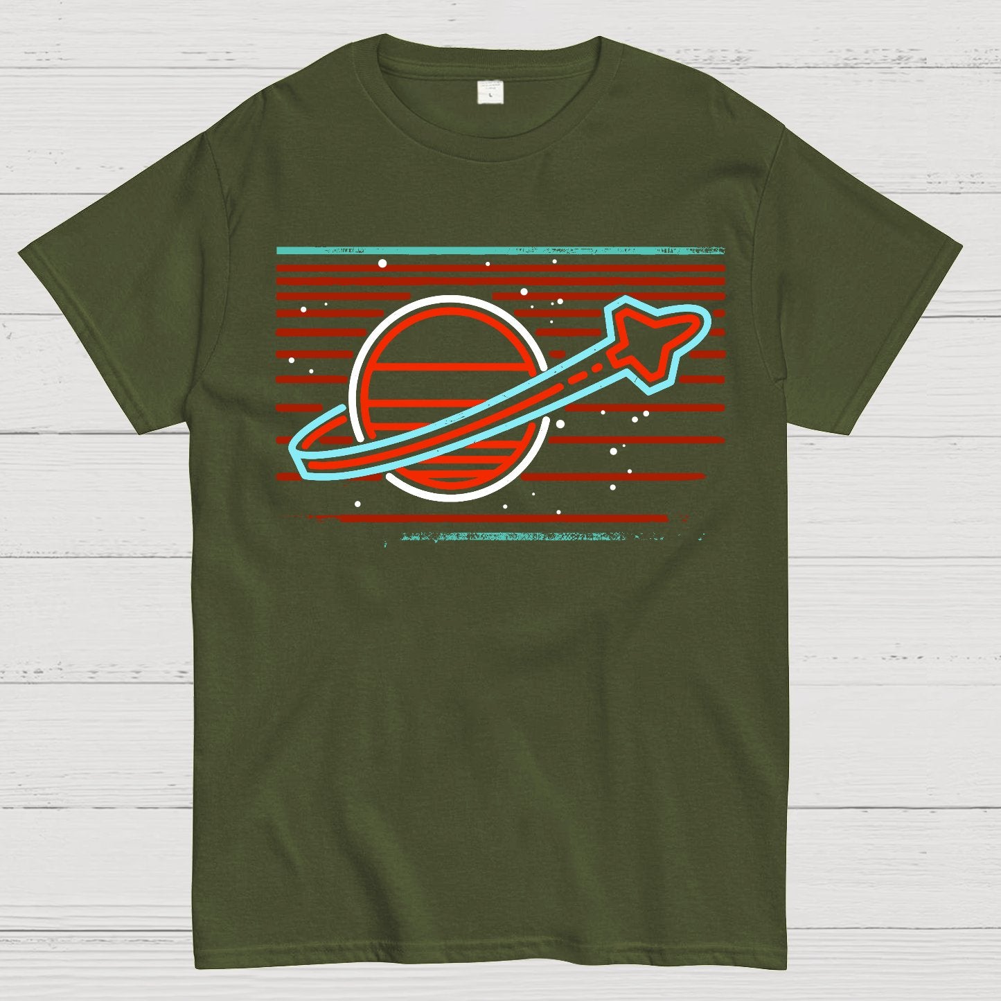 Retro Space Launch Geek T-Shirt