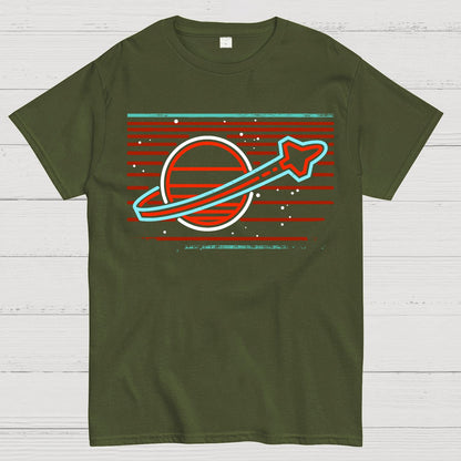 Retro Space Launch Geek T-Shirt