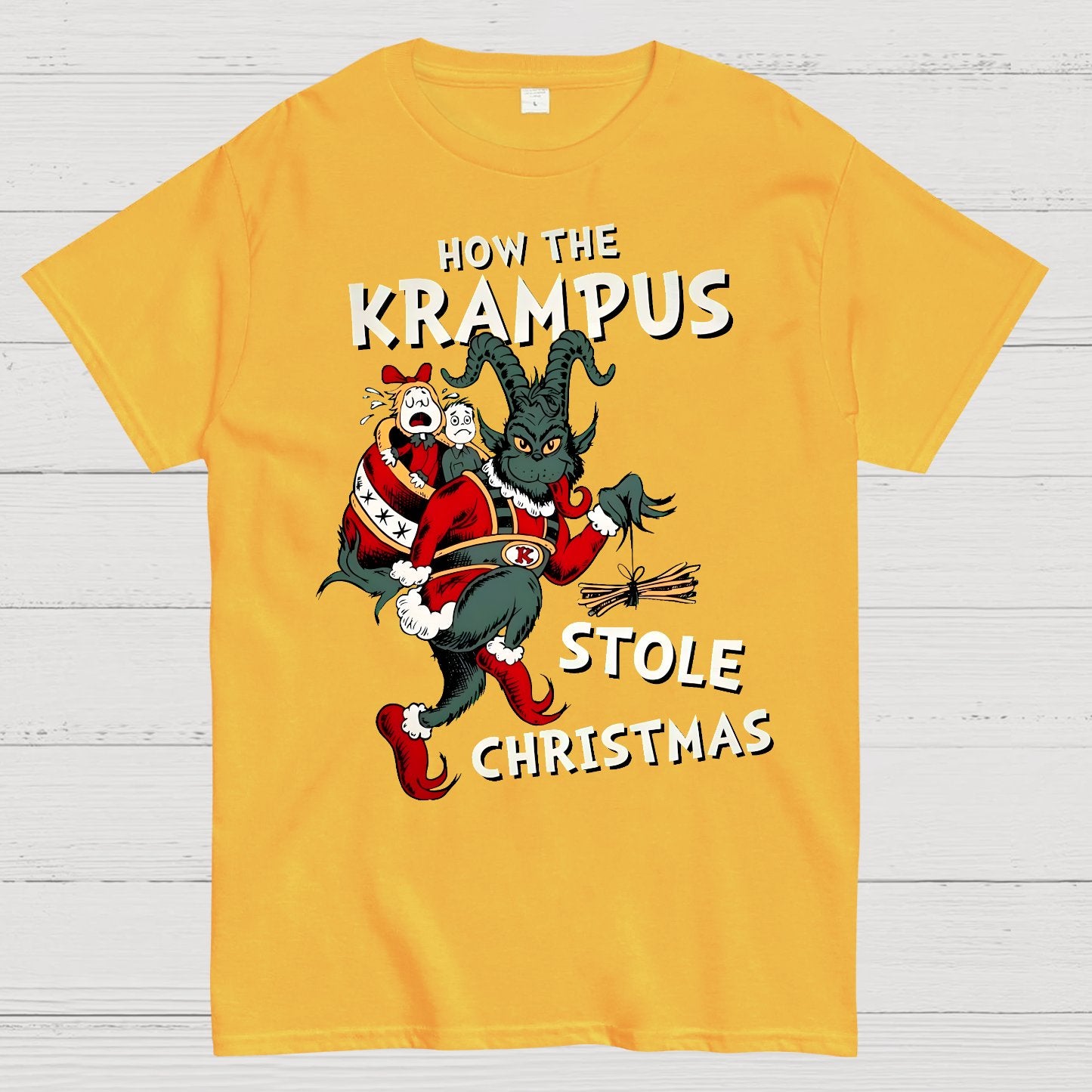 How The Krampus Stole Christmas Geek T-Shirt
