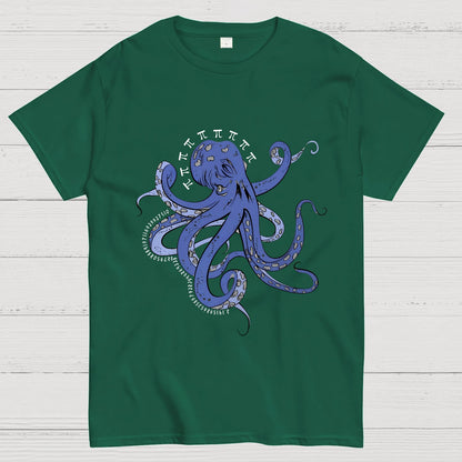 Funny Pi Day Octopus Geeky T-Shirt