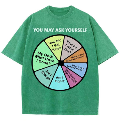 You May Ask Yourself Vintage Distressed T-shirt