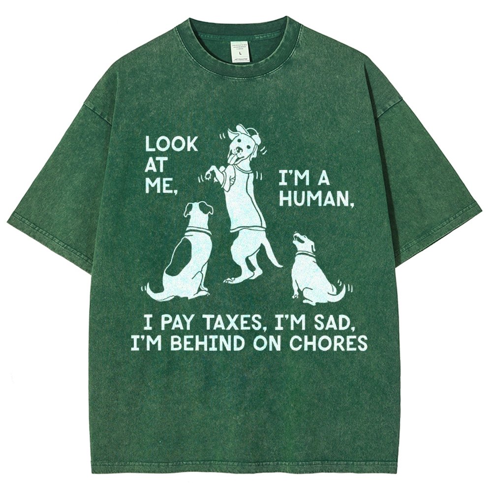 Dog Mocks Humans Vintage Distressed T-shirt