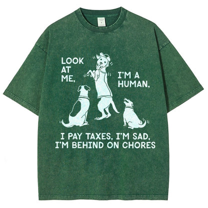 Dog Mocks Humans Vintage Distressed T-shirt