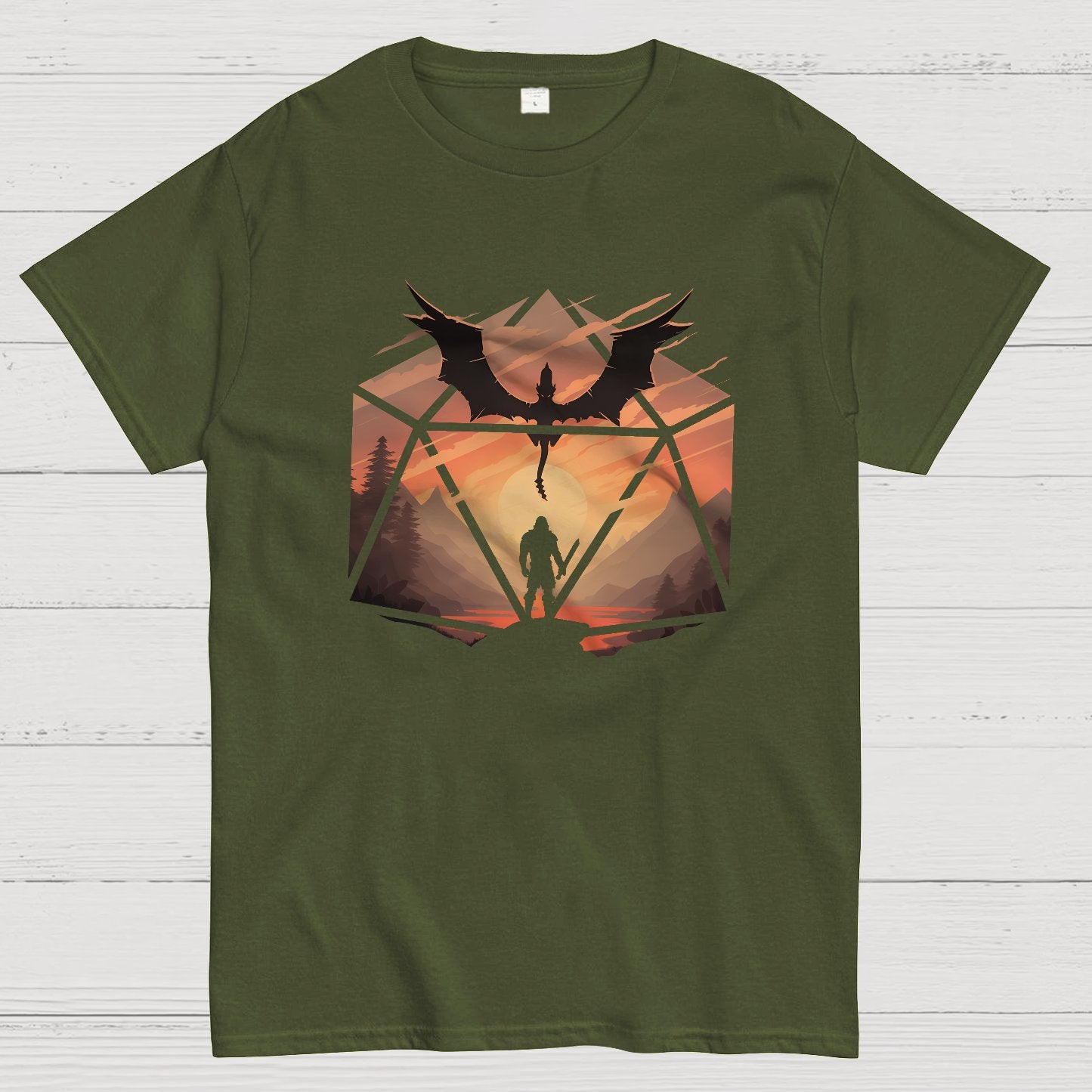 Staredown d20 Geeky T-Shirt