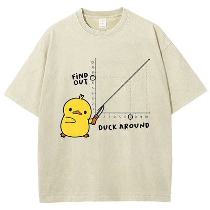 Duck Around Find Out Vintage Distressed T-shirt
