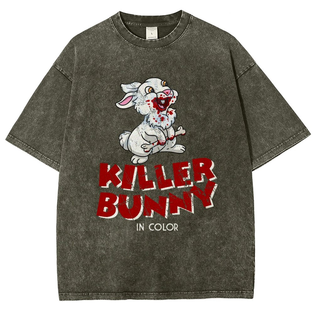 The Killer Bunny Vintage Distressed T-shirt