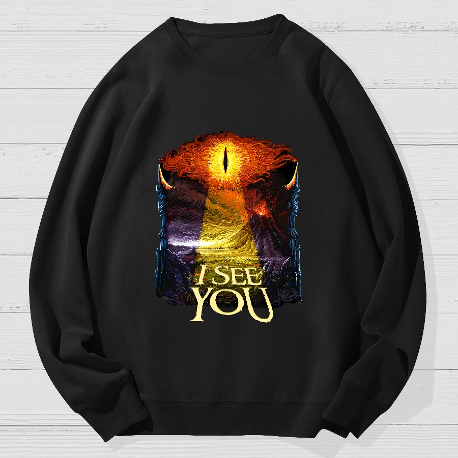 I See You Geek Cotton Sweatshirt
