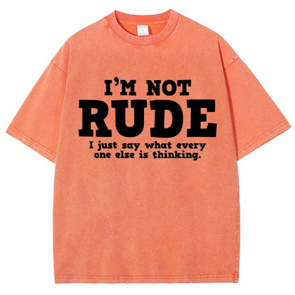 I'm not Rude I Just Have The Balls to Say What Everyone Else is Thinking Vintage Distressed T-shirt