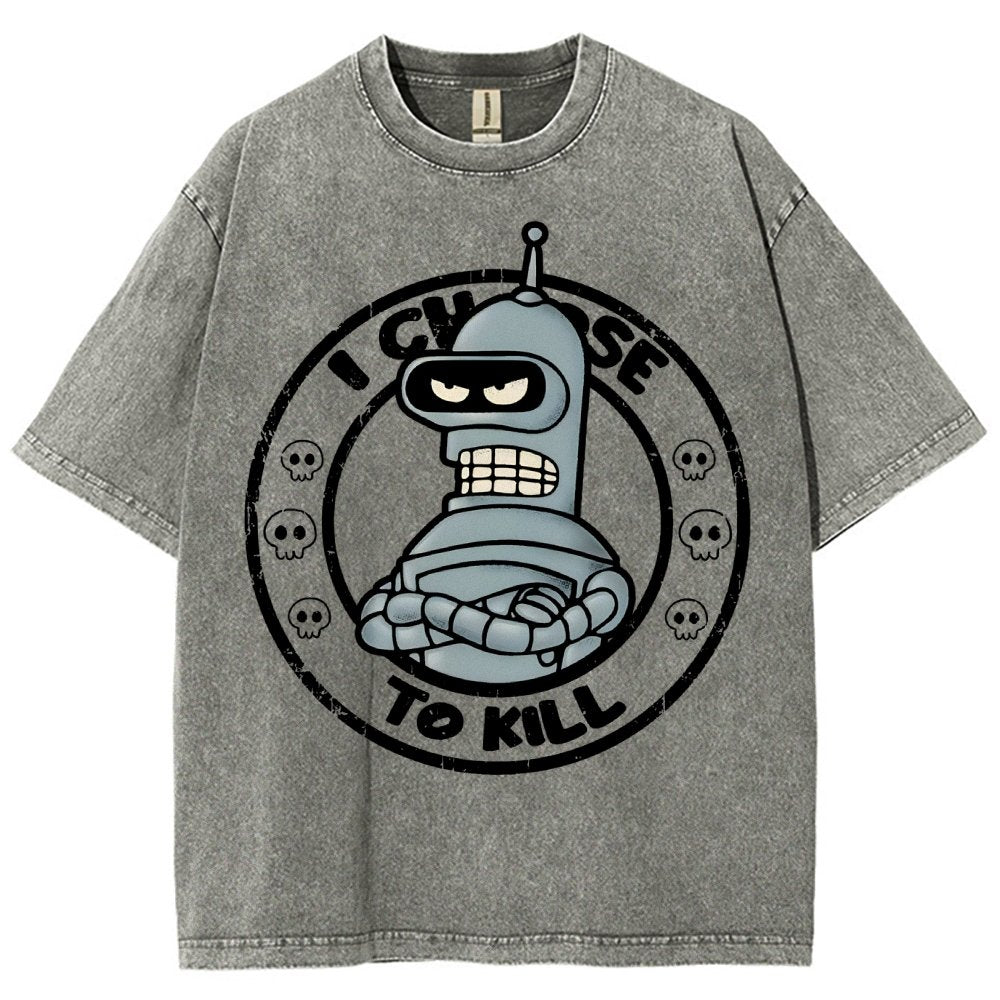 I Choose To Kill Vintage Distressed T-shirt