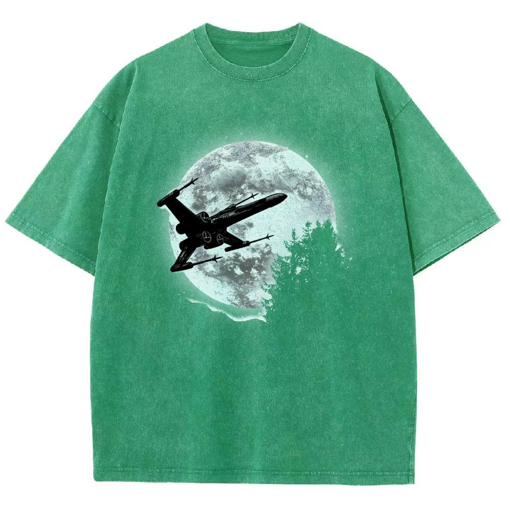 Moonlight Fighter Vintage Distressed T-shirt