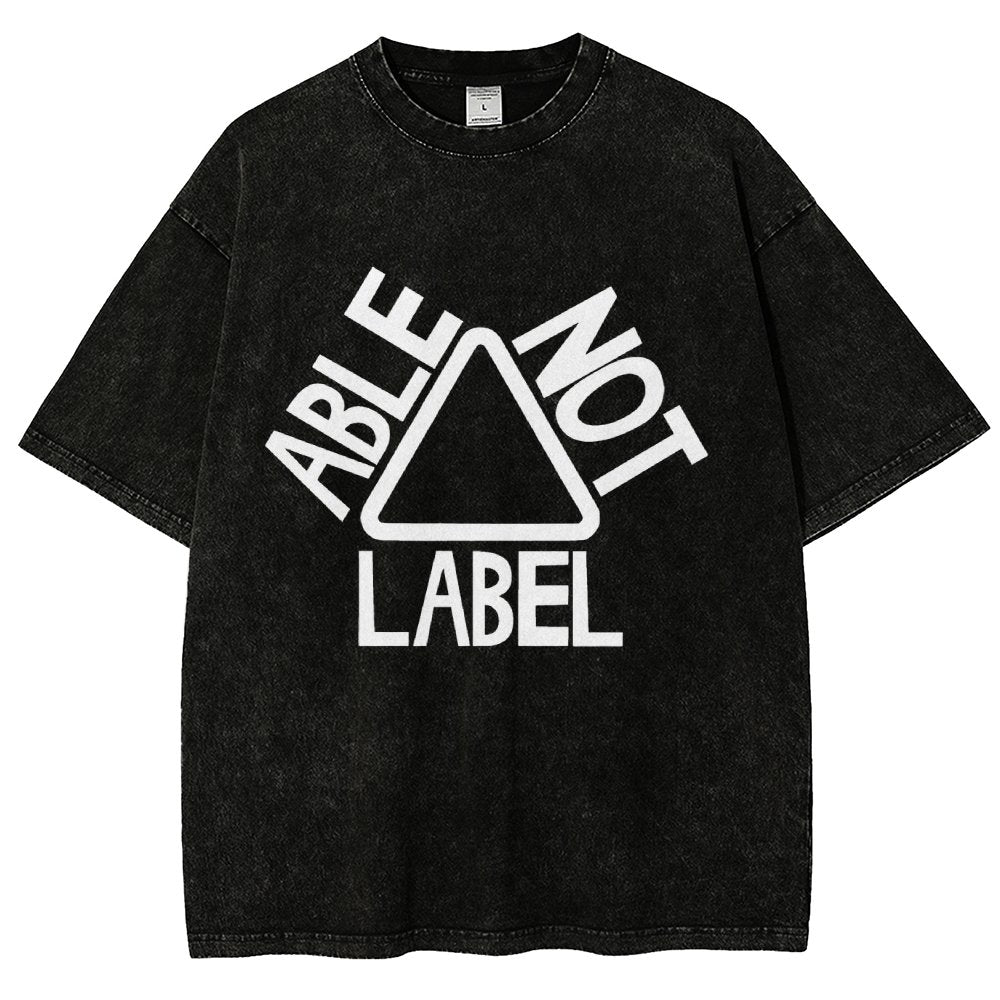 See the Able Not the Label Awareness Vintage Distressed T-shirt