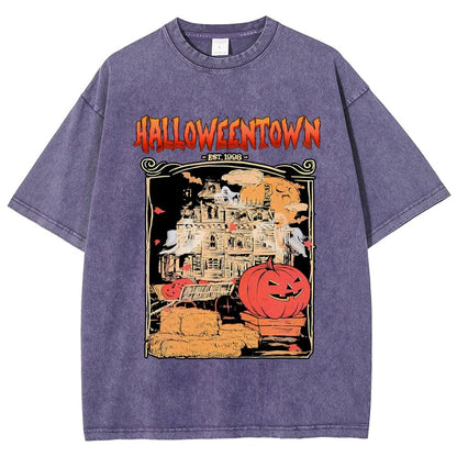 Spookyville University Est 1998. Halloween Vintage Distressed T-shirt