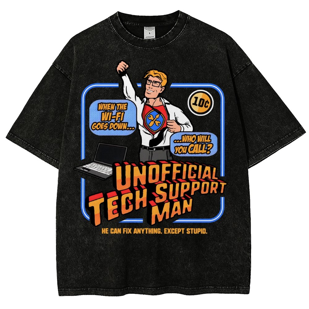 Unofficial Tech Support Man Essential Vintage Distressed T-shirt