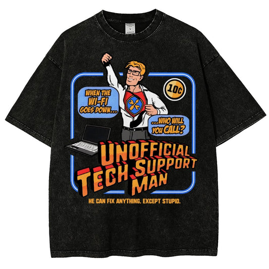 Unofficial Tech Support Man Essential Vintage Distressed T-shirt