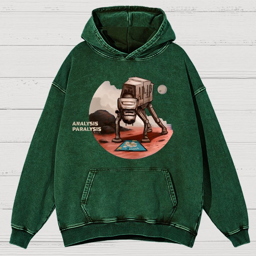 Board Game Analysis Paralysis Vintage Distressed Hoodie