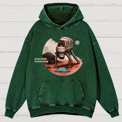 Board Game Analysis Paralysis Vintage Distressed Hoodie