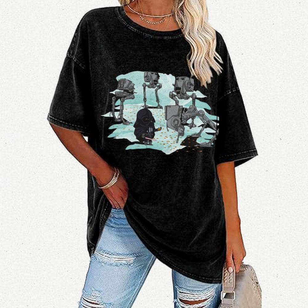 Dark Lord feeds the mechanical bird Vintage Distressed T-shirt