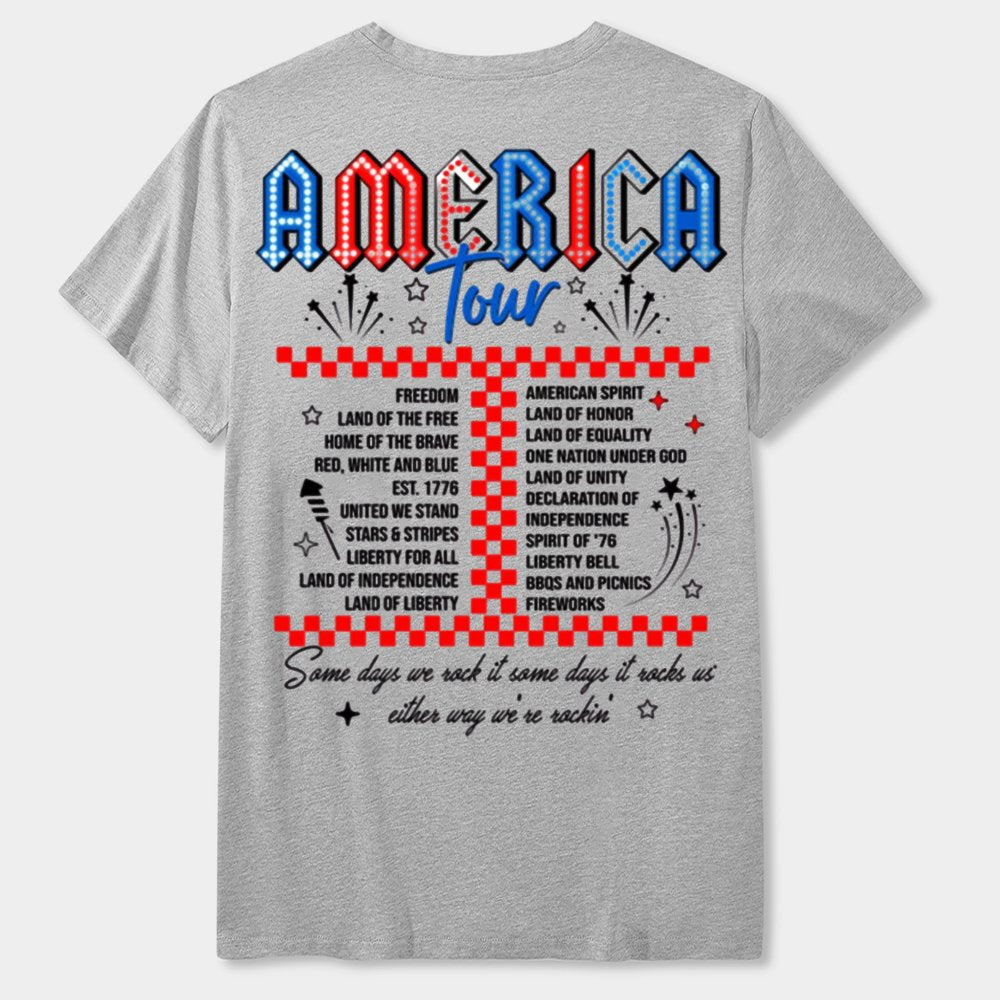 Retro America Tour 1776 Funny T-Shirt Gift