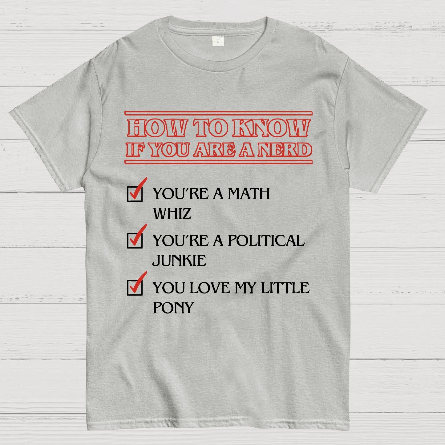 Nerd Checklist T-Shirt