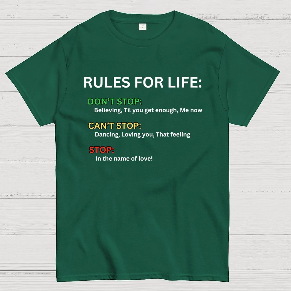 Rules For Life Unisex Geek T-Shirt
