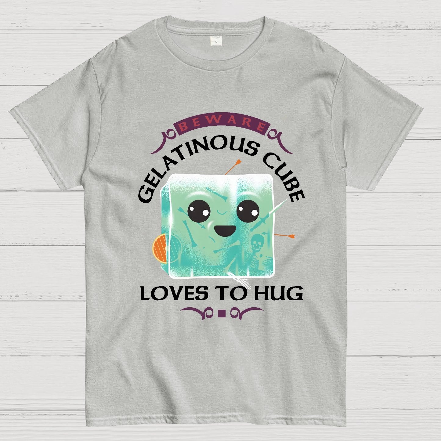 Gelatinous Cube Loves To Hug Geek T-Shirt