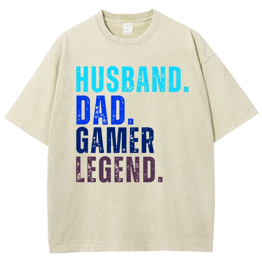 Gamer Dad Vintage Distressed T-shirt