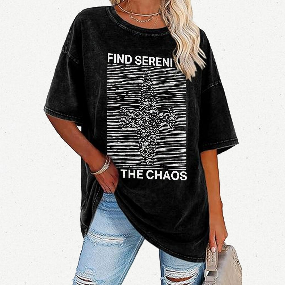 Serenity In Chaos Vintage Distressed T-shirt