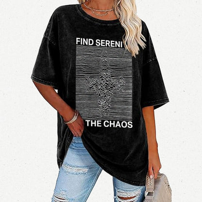 Serenity In Chaos Vintage Distressed T-shirt