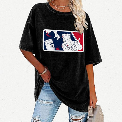 No-Pass League! Vintage Distressed T-shirt