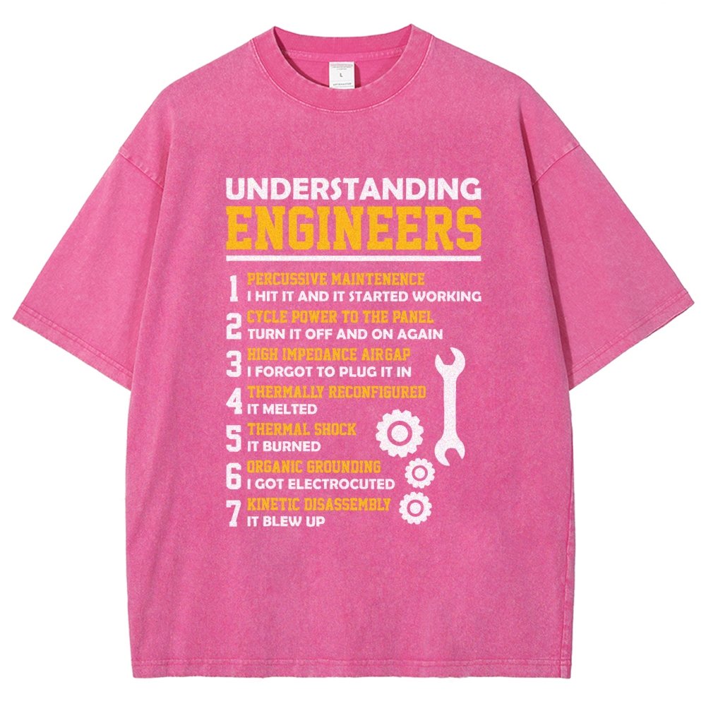 Understanding Engineers Sarcastic Vintage Distressed T-shirt