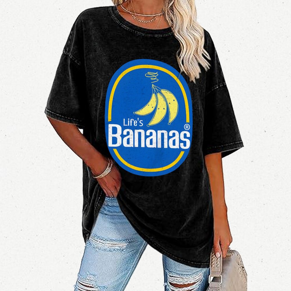 Life's Bananas Vintage Distressed T-shirt