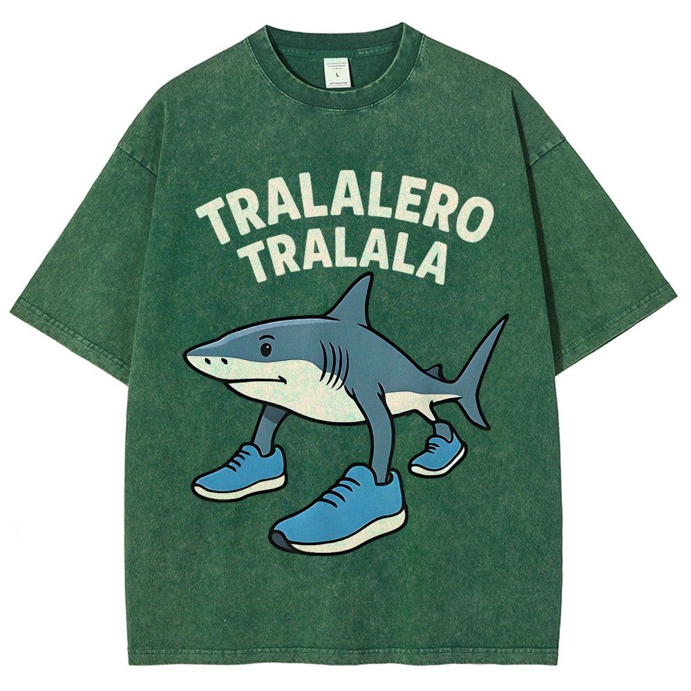 Tralalero Tralala Vintage Distressed T-shirt