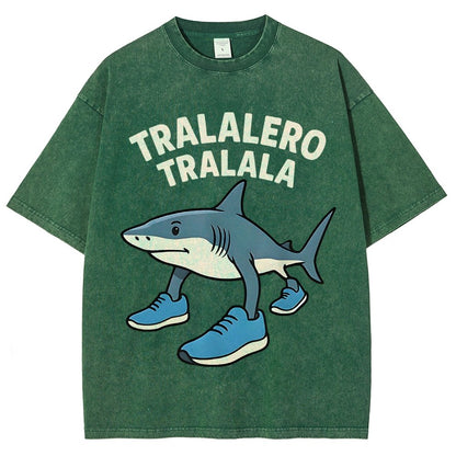 Tralalero Tralala Vintage Distressed T-shirt
