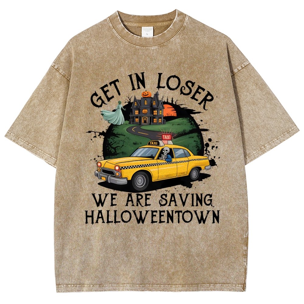 Get in Loser Halloween Vintage Distressed T-shirt