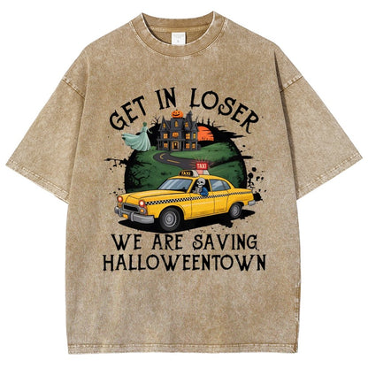 Get in Loser Halloween Vintage Distressed T-shirt