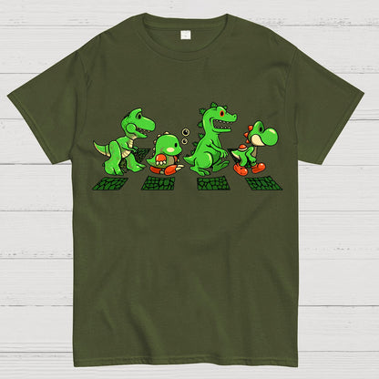 Green Scaly Road Geek T-Shirt