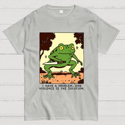 Frog Violence Geek T-Shirt