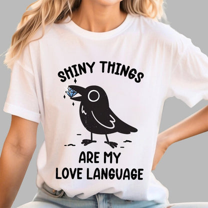 Crow Love Shiny Geek T-Shirt