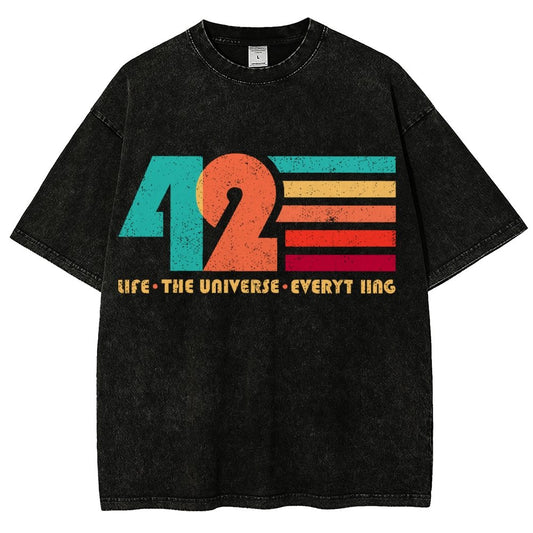 The Answer Is 42 Vintage Distressed T-shirt
