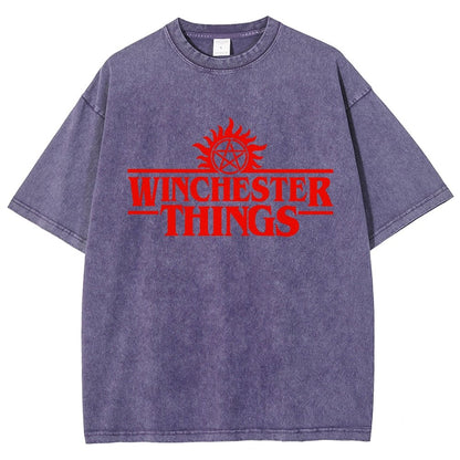 Winchester Things Vintage Distressed T-shirt