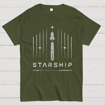 Starship Flight 3 Nerdy T-Shirt