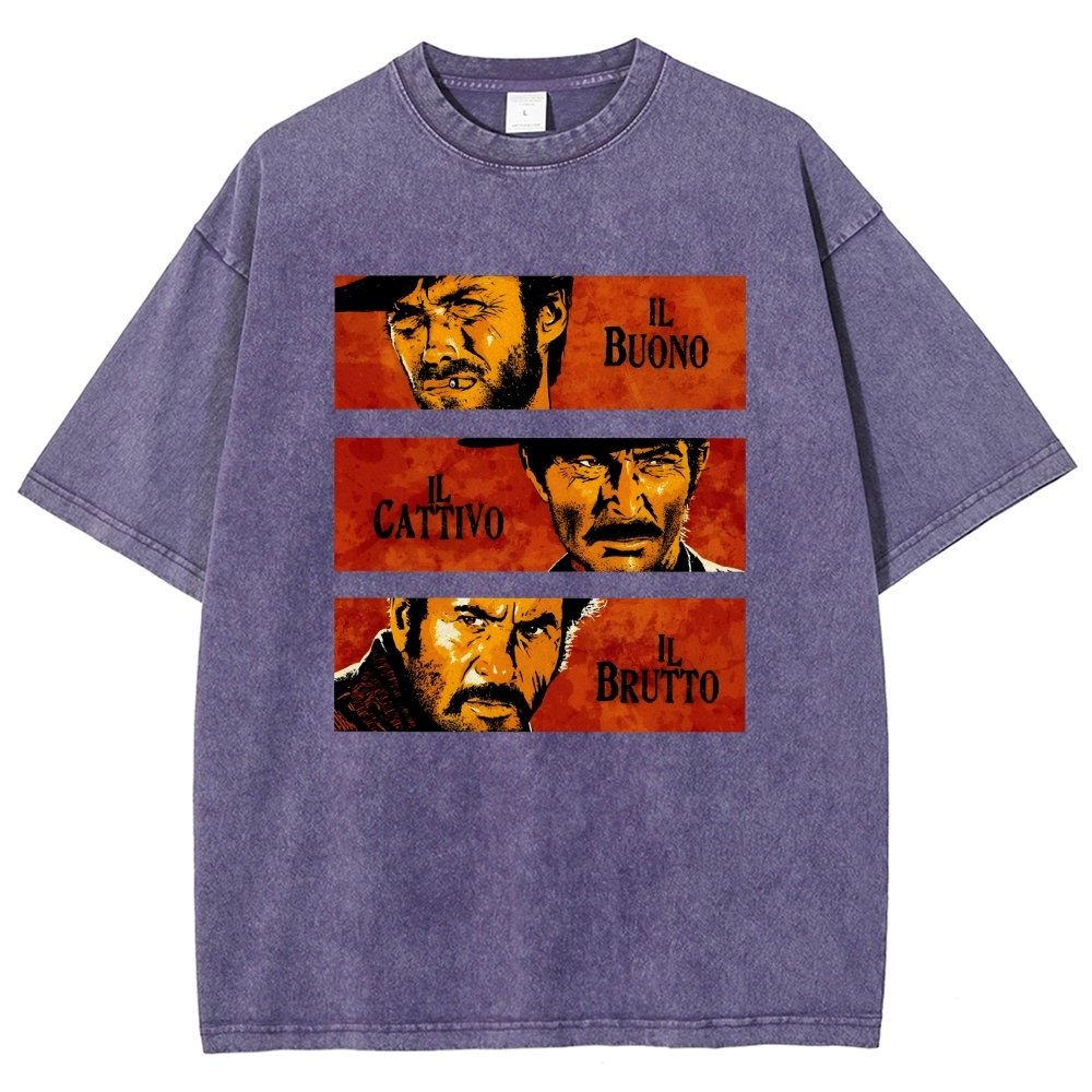 Il Buono  Il Brutto  Il Cattivo Vintage Distressed T-shirt