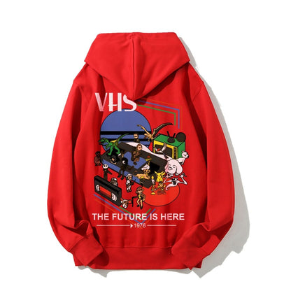 The Future Is Here Printed Back Unisex Cotton Hoodie
