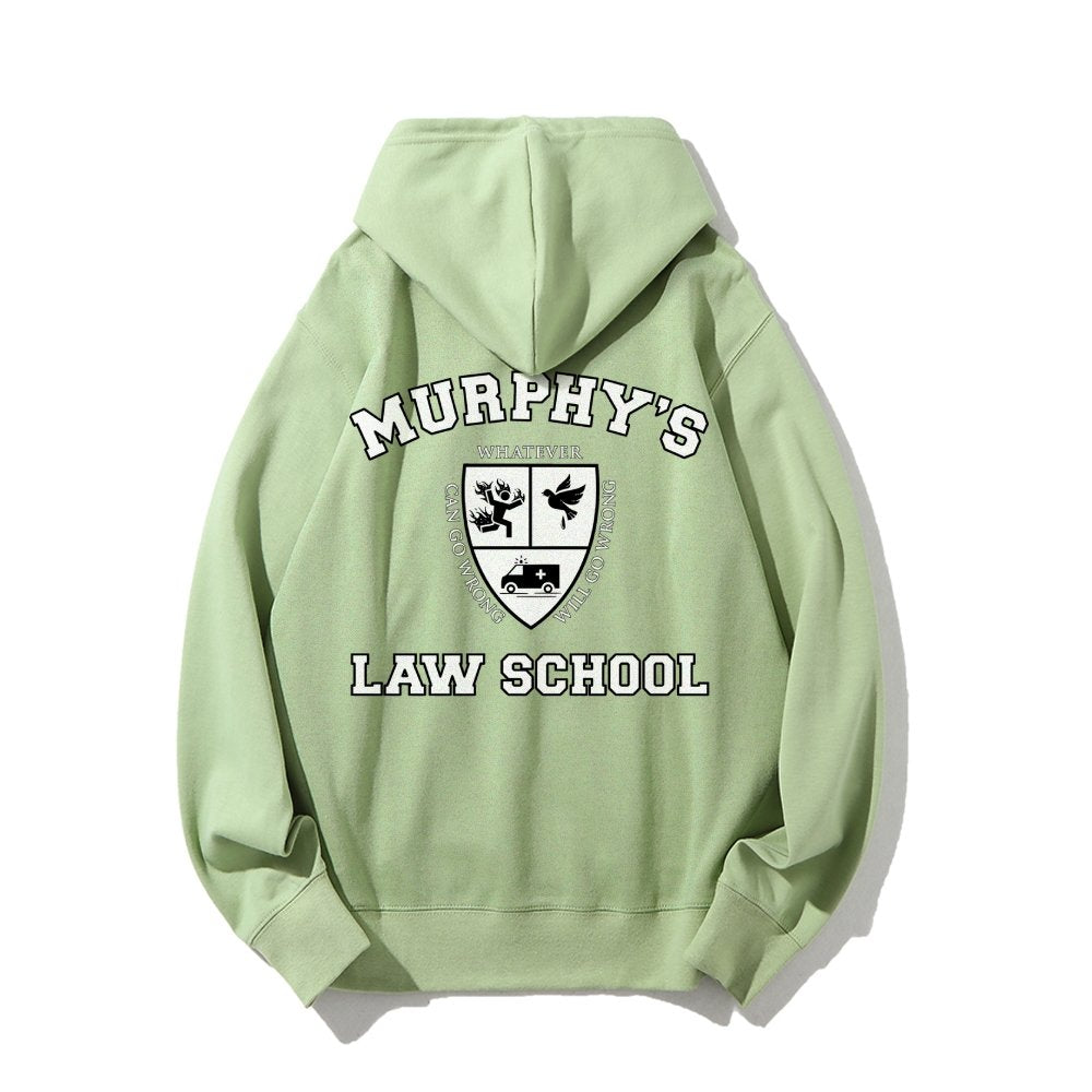 Murphy's Law School  Academic Printed Back Unisex Cotton Hoodie
