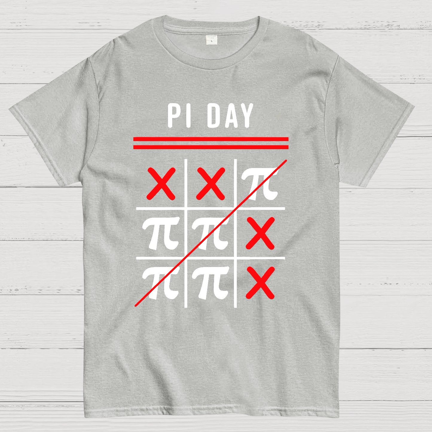 3.14 Tic-Tac-Toe Noughts And Crosses Happy Pi Day Geek T-Shirt