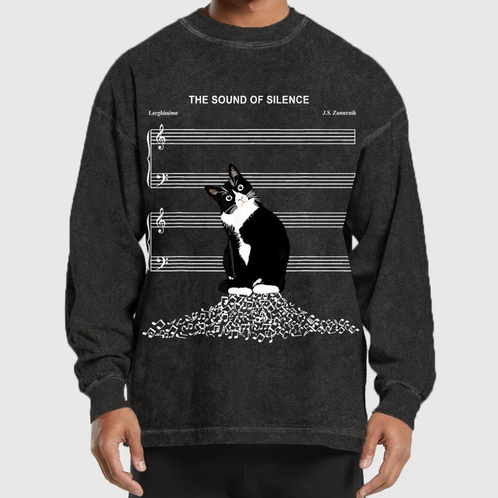 The Sound of Silence Washed Long Sleeve Tee